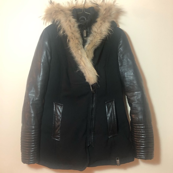🥶 🚨RUDSAK Leather sleeves and fur trimmed ja… - Picture 3 of 5